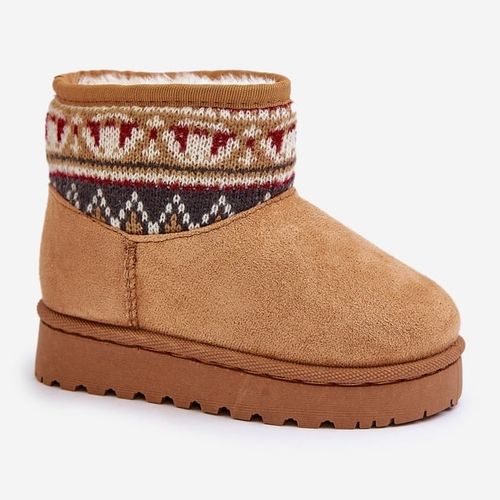 Wsuwane Śniegowce Ze Wzorem Ocieplane r.25 na Arena.pl