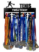 Wieszak na medale TENIS twoje imię dowolny tekst 29.1