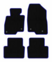 Dywaniki welurowe CARLUX-BLUE do Mazda 3 III BM 2013- czarne, niebieskie