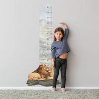 Naklejka Miarka Wzrostu Lwy DK436