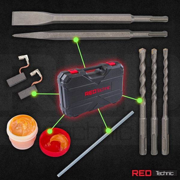 MŁOTOWIERTARKA Młot UDAROWY Wiertarka UDAROWA SDS+ 2600W 4J Walizka Zestaw zdjęcie 15