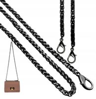 Pasek Do Torby Torebki Łańcuch Długi Czarny Metal