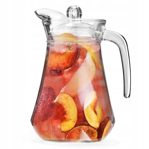 2x Dzbanek NA NAPOJE wodę sok lemoniadę do napojów szklany z pokrywką 1,4L na Arena.pl