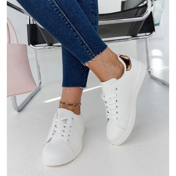 Białe trampki na platformie r.39 zdjęcie 4