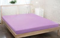 Prześcieradło jersey z gumką 90 x 200 wrzosowy