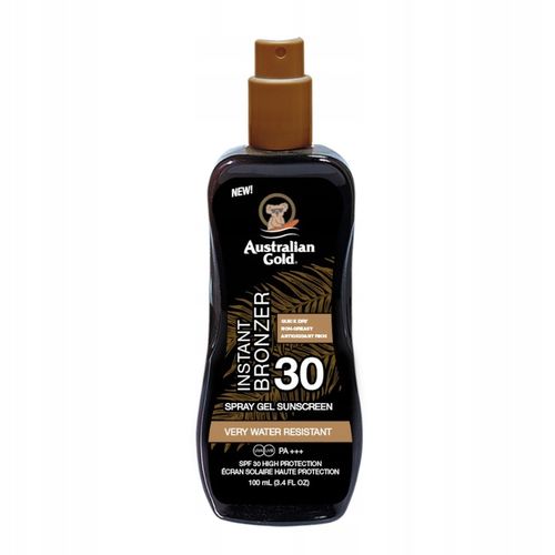 Australian Gold SPF30 spray 100ml z bronzerem ładna opalenizna na Arena.pl