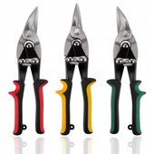 NOŻYCE DO BLACHY LEWE PRAWE PROSTE ZESTAW 3 EL 250