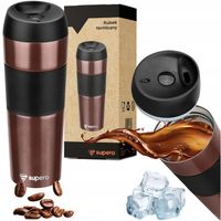 Kubek termiczny termos szczelny podróżny bidon na kawę herbatę 12-24h 450ml