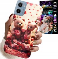 ETUI DO MOTOROLA E15 / G05 - MISIE, LOVE YOU, SERCA WIELE WZORÓW CASE