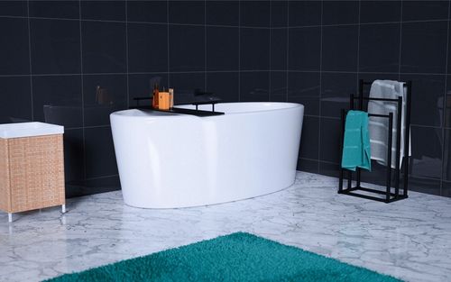 Wieszak łazienkowy WOLNOSTOJĄCY na ręczniki Mark Adler Level 6.0 CZARNY na Arena.pl