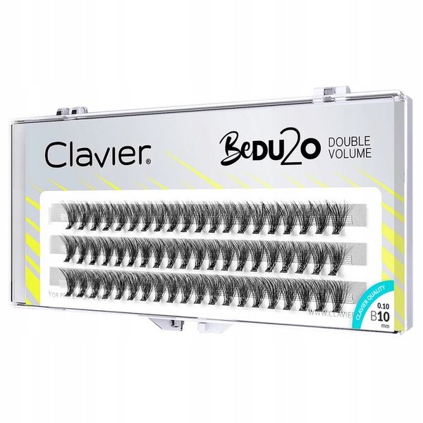 Clavier Rzęsy Kępki BeDU2O DoubleVolume 10mm 0,10B zdjęcie 1