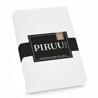 Bawełniane Prześcieradło z Gumką 180x200 Miękkie Kolor Biały Jersey