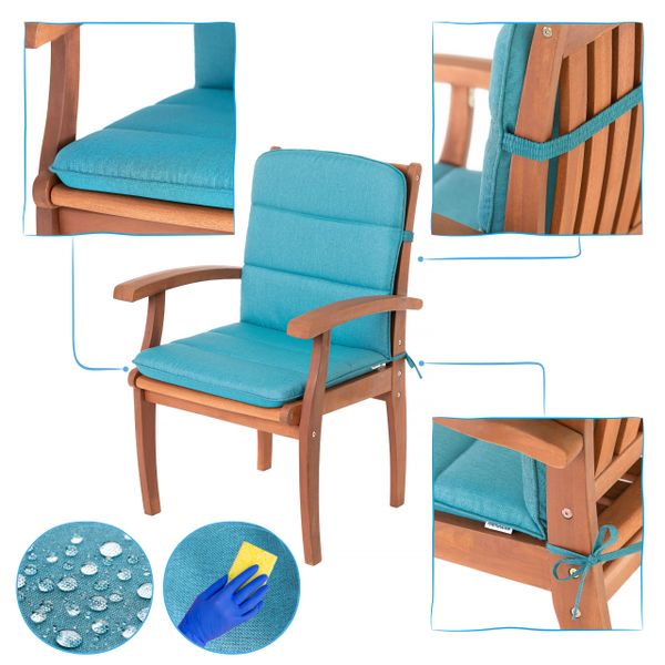 Poduszka ALBA na krzesło fotel ogrodowy, poducha na taras 102x50x6 zdjęcie 15