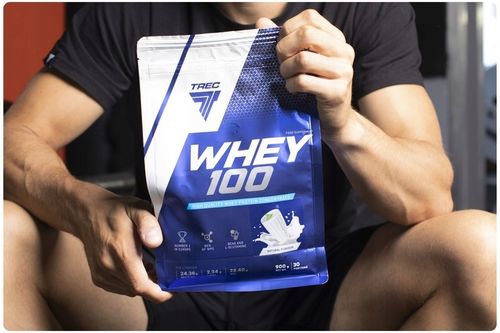 NOWE PYSZNE BIAŁKO WPC Trec Whey 100 700g SERWATKOWE PROTEINY NA MASĘ SIŁĘ na Arena.pl