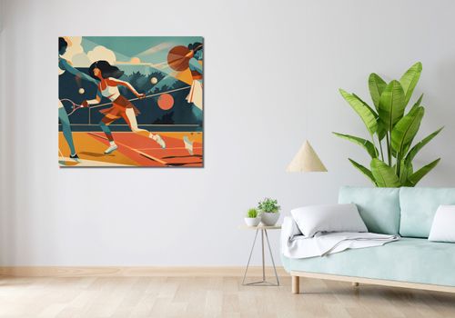 Obraz 100x90cm Mistrzynie Kortu na Arena.pl