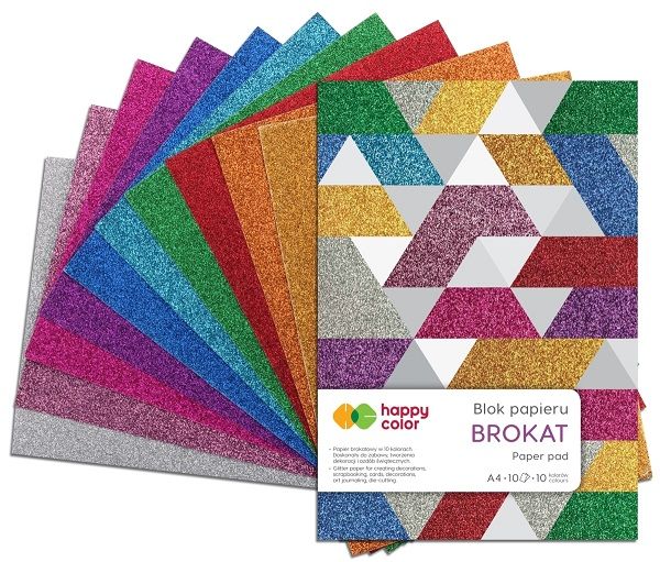 BLOK A4 BROKAT 10KOL HAPPY COLOR zdjęcie 1