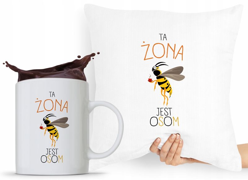 Zestaw Poduszka + Kubek Prezent Dla Dziewczyny Z Nadrukiem Ze Zdjęciem zdjęcie 1
