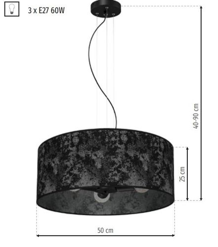 LAMPA WISZĄCA SATINO SILVER 3XE27 na Arena.pl