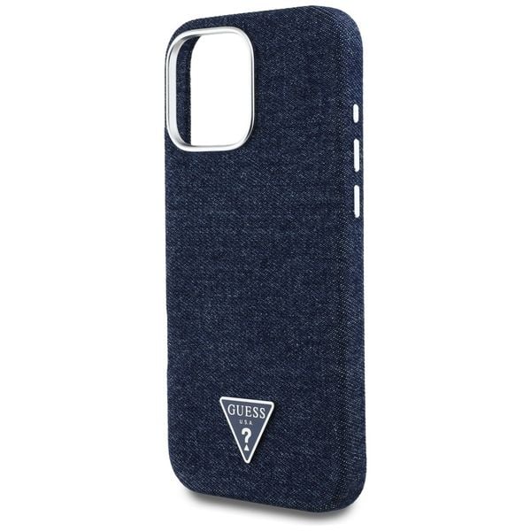etui guess denim triangle logo magsafe   do iphone 16 pro max zdjęcie 6
