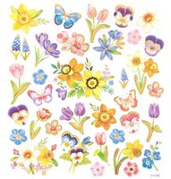 NAKLEJKI - KWIATKI, 35 SZT. DPNK-097 DP CRAFT