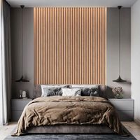 Tapeta Lamel Samoprzylepna Panele Ścienne 3D Okleina Lamele Brąz Drewno 10m