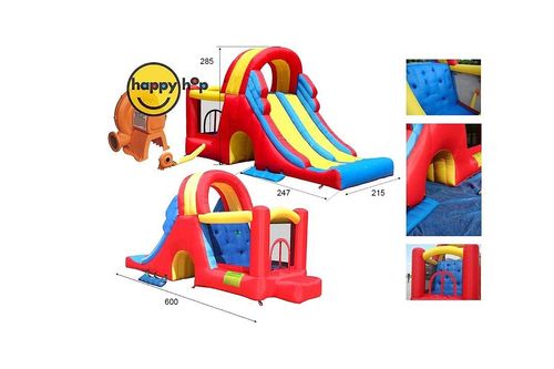 Podwójna Mega Zjeżdżalnia Zamek Dmuchany HappyHop Trampolina Dmuchaniec na Arena.pl