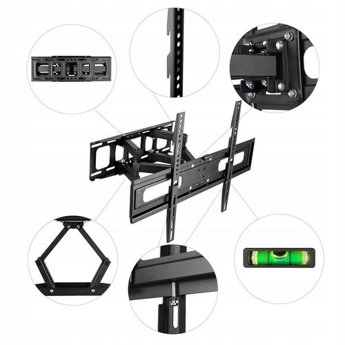 SUPER MOCNY UCHWYT do TELEWIZORA WIESZAK TV ŚCIENNY OBROTOWY LCD 32-70 CALI na Arena.pl