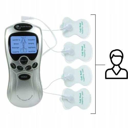 ELEKTROSTYMULATOR MIĘŚNI NERWÓW TENS EMS MOCNY SET na Arena.pl