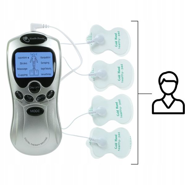ELEKTROSTYMULATOR MIĘŚNI NERWÓW TENS EMS MOCNY SET zdjęcie 8