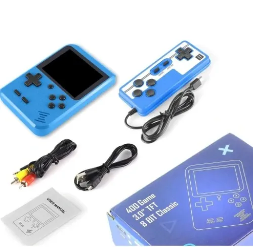 PRZENOŚNA MINI KONSOLA RETRO 400 GIER GAMEBOY DODATKOWY PAD GRA NA 2 OSOBY na Arena.pl