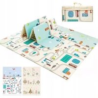 Duża Dwustronna Piankowa Mata Edukacyjna antypoślizgowa 150x200cm (I166)