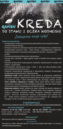 24 KG KREDA DO STAWU I OCZKA WODNEGO staw oczko wodne ryby ryba stawy na Arena.pl