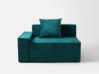 Moduł sofy MODU 95/135 BL - turkusowy, sofa modułowa, meble modułowe