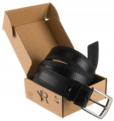 męski pasek ze skóry naturalnej - rovicky 120 na Arena.pl