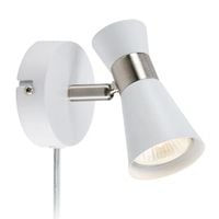 Kinkiet ścienny regulowany Folie 108627 Markslojd reflektor nikiel biały