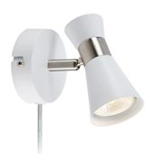 Kinkiet ścienny regulowany Folie 108627 Markslojd reflektor nikiel biały