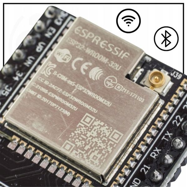 ESP32 ESP-WROOM-32U WiFi Bluetooth NodeMCU DevKitC płytka IoT U.FL zdjęcie 5