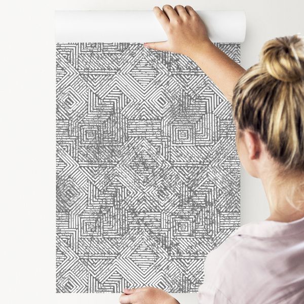 Tapeta GEOMETRYCZNA w Stylu Vintage zdjęcie 4