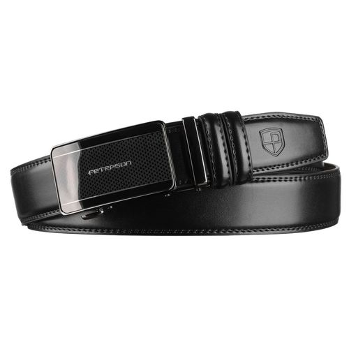 czarny pasek męski z automatyczną klamrą wykonany na Arena.pl