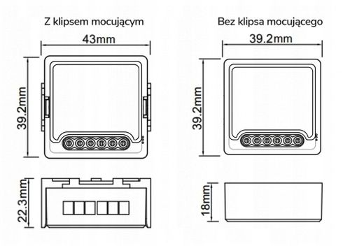 OXT Mini Sterownik 2 Rolety Markizy ZigBee TUYA na Arena.pl