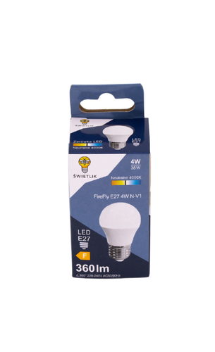 Żarówka LED G45 E27 4W Barwa Biała Neutralna na Arena.pl