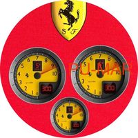 Opłatek na tort Urodziny Ferrari Auto Samochód Logo Bryka Fura Tekst Gratis