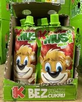 Kubuś Mus 100% owoców jabłko-banan 100g - karton