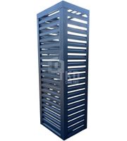 Osłona pompy ciepła 70x50x200 cm antracyt Zabudowa TKD303