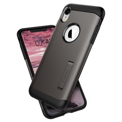 Spigen Slim Armor do iPhone XR gunmetal na Arena.pl