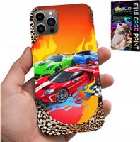 ETUI DO IPHONE 12 PRO MAX - DLA DZIECI, SAMOCHODY WYŚCIGOWE + SZKŁO
