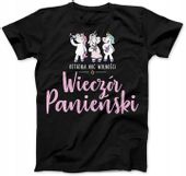 Koszulka Damska Wieczór Panieński Czarna 2XL Wieczór Panieński