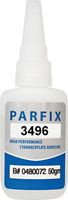 KLEJ CYJANOAKRYLOWY PARFIX 3496 50g UNIWERSALNY wysoka lepkość plastik met