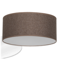 Oprawa sufitowa plafon natynkowy lampa abażur klosz brązowy 30 cm