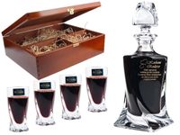 Karafka podziękowanie urodziny Etui 4 kieliszki